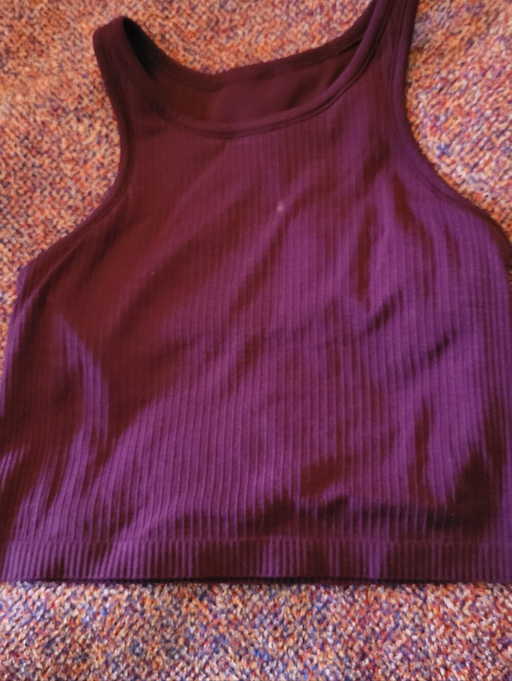 Lululemon Ribbed Knit Top in Berry Pink